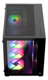 Gabinete Gamer Aerocool Dryft Negro Con 6 Ventiladores Argb Lateral