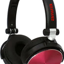 Audifonos Diadema Manos Libres Estereo Aiwa Aw X107r Rojo