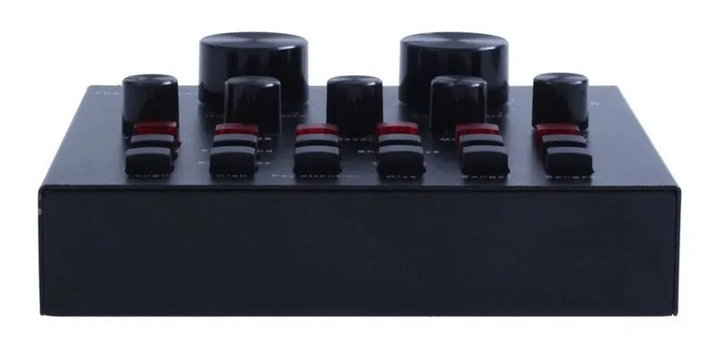 Mini Mezclador Audio En Vivo, Tarjeta De Sonido Externa Usb