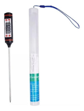 Termometro Digital De Cocina Pinche Alimentos Y Liquidos Color Negro