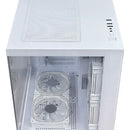 Gabinete Chasis Para Pc Gamer Pecera Argb Blanco + 5 Cooler
