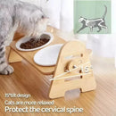 Plato Comedero Doble Graduable Antireflujo Mascotas Blanco