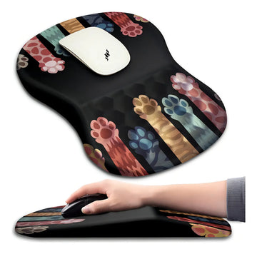 Hokafenle Alfombrilla Ergonomica Para Mouse Con Diseno De Ma