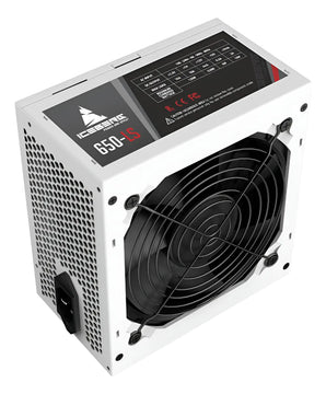 Fuente De Poder Gamer Iceberg 650-ls White 650w Real Blanco