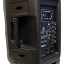 Parlante Activo Directo American Sound 8 Pul + Mic Aspa082 Negro