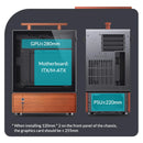 Jonsbo T7 Negro Micro Atx Pc Caso Chasis De Aluminio Con