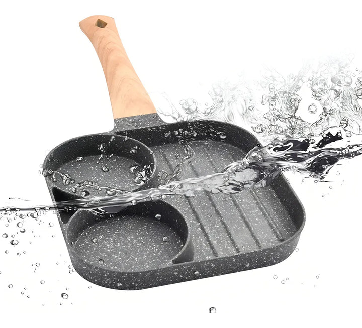 Sarten 4 Huevos Inducción Antiadherente Hotcakes Estrellado Color 2 Huevo Rejilla