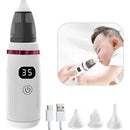 Aspirador Nasal Para Bebés Eléctrico Con Pantalla Digital Blanco