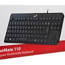 Teclado Compacto Usb Genius Luxemate 110 Español Color Del Teclado Negro