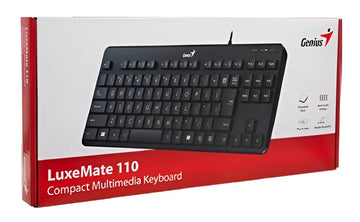 Teclado Compacto Usb Genius Luxemate 110 Español Color Del Teclado Negro