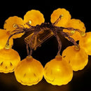 Guirnalda 10 Led Calabazas Extensión Halloween 2mt Pilas Aa