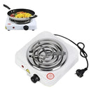 Estufa Electrica Portatil Cocina 1 Puesto 1500w Regulable Blanco