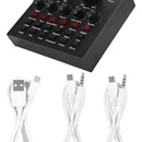 Mezcladora Tarjeta Sonido V8 Audio Grabacion Efectos Interfa Negro