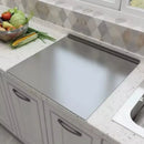 Tabla Gurmex Grande Rectangular Acero Inox 48x38 Cm Gris