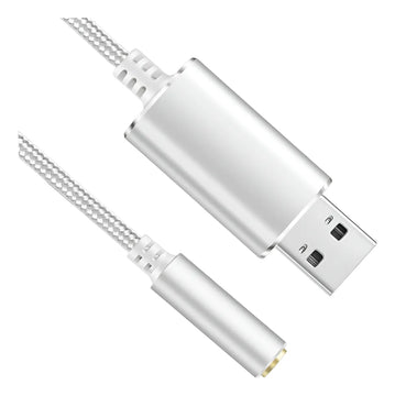 Tarjeta De Audio Sonido Y Micrófono Externa Usb A Jack 3.5mm