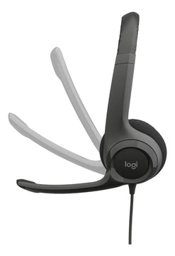 Audífonos / Diadema Con Micrófono Logitech Usb Headset H390 Negro