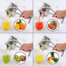 Exprimidor En Acero Extractor Manual De Naranjas Y Frutas Gris