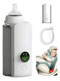Calentador Tetero Biberones Portátil Inalámbrico Recargable Blanco