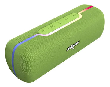 Parlante Bluetooth Portati Zealot S55 Exterior Potente Luces Color Azul Petróleo