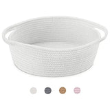 Abenkle Linda Cesta Pequeña Tejida Con Asas, 12.0 X 8.0 X 5.