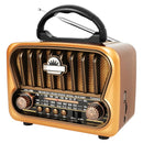 Radio Multibandas Retro Solar Excelente Sonido Y Sintonia Café