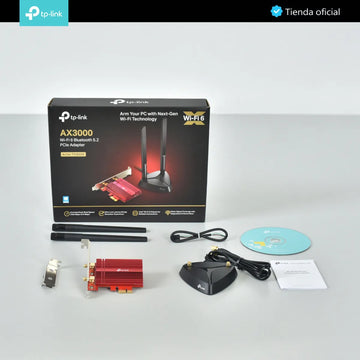 Tp-link, Tarjeta Pcie Wifi 6 Ax3000 + Bt 5.2, Archer Tx3000e