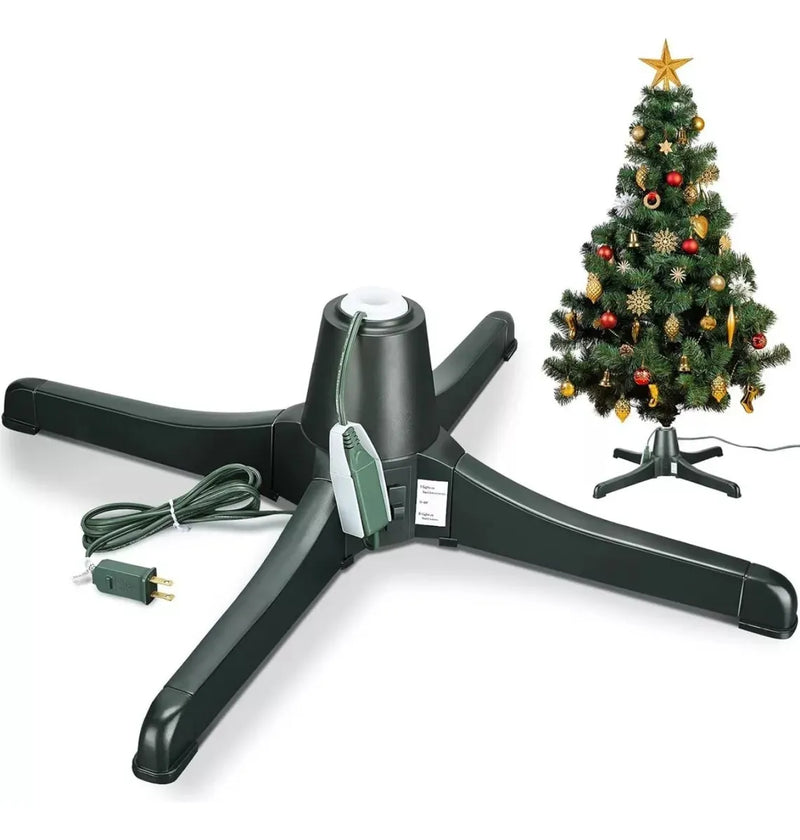 Árbol Navidad Base Giratoria Eléctrica Soporta Árbol 3.2 Mt Verde