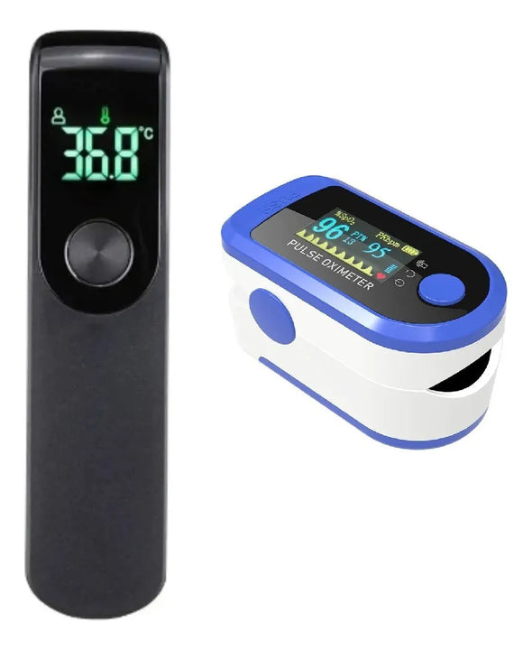 Combo Termómetro Frente Y Oxímetro
