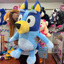 Bluey Peluche Gigante De 80cm Más 3 Globos Perfumadito Azul Marino