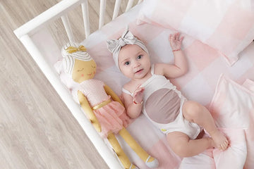 Bebé Juegos De Cama Cuna Para Niñas De 4 Piezas Inclu...