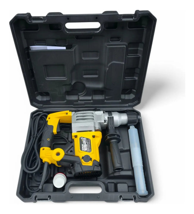 Taladro Rotomartillo Demoledor Perforador Accesorios 7 Jules - Amarillo - 50hz/60hz