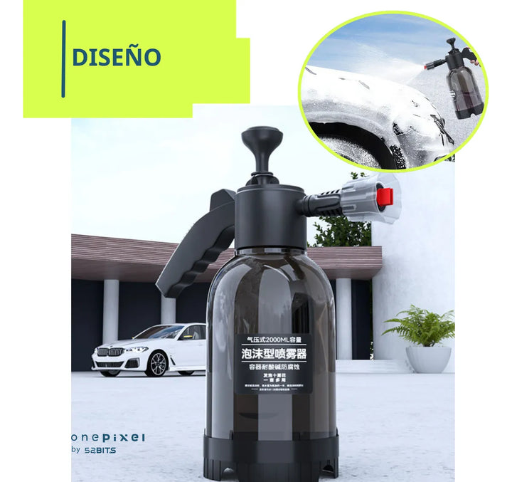 Pulverizador De Espuma Portátil Para Coche, 2 Litros, Jabon