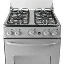 Estufa De Piso Con Horno Abba 4 Pts Gn At 101-6n G Gris