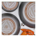 Set Imusa Perol 10 Cm + Cacerola 16 Cm Tapara Vidrio + Sarte Color Gris