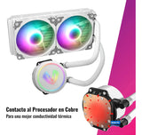 Enfriamiento Liquido Pc 240 Mm Argb Lga 1700 Am5 1200 Blanco