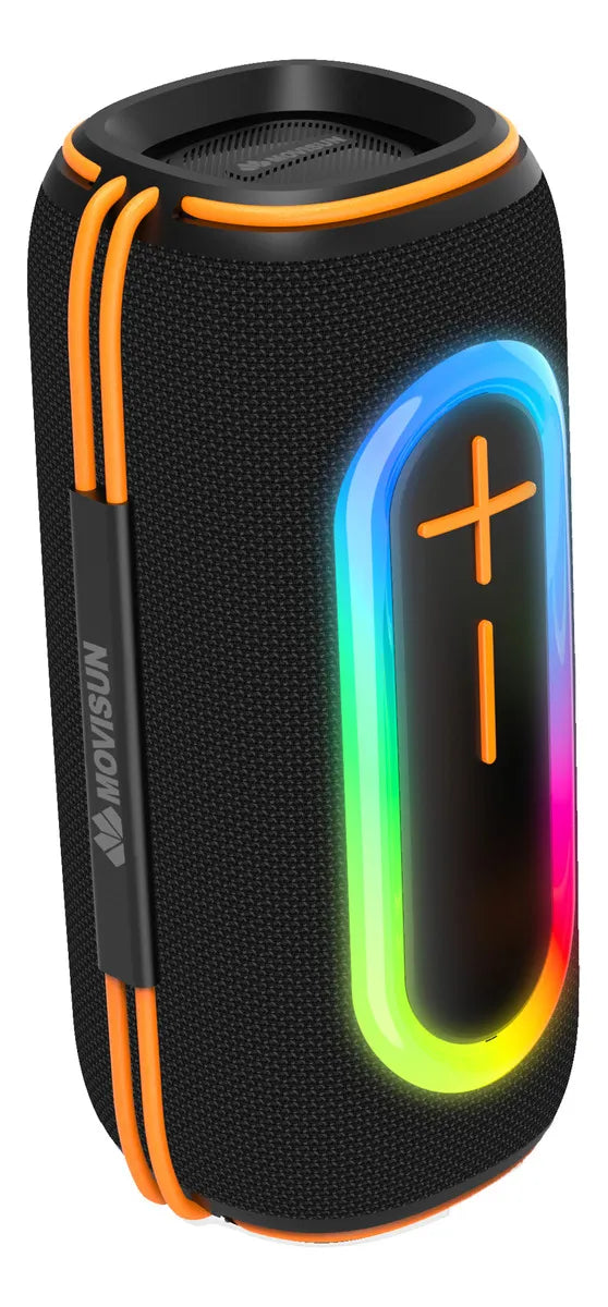 Parlante Inalámbrico Movisun Zamba 10w + 10w Color Negro