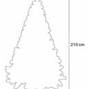 Promocion Arbol De Navidad Frondoso De Lujo 210cm 936 Ramas Color Verde