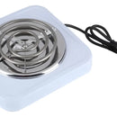 Estufa Eléctrica Portátil Cocina Sobre Mesa Un Puesto Blanco