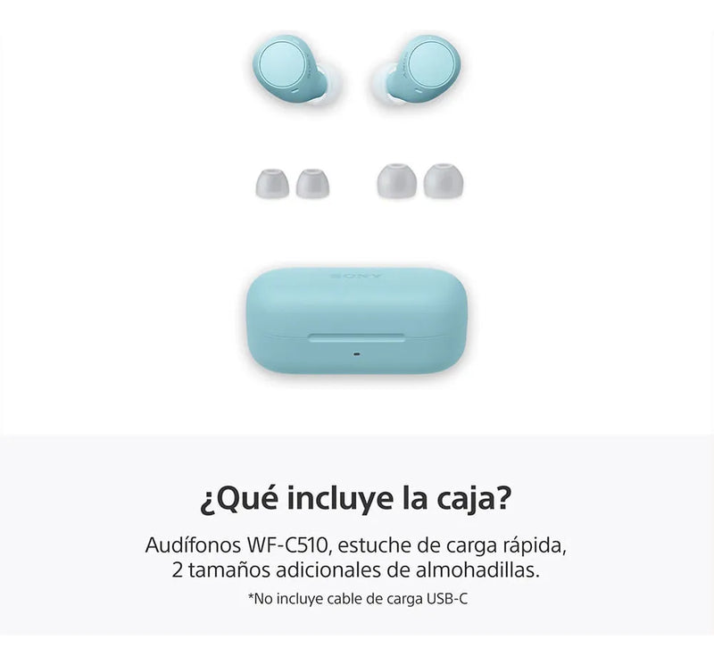 Audifonos Sony Wf-c510 22horas De Duracion Ipx4 Color Azul