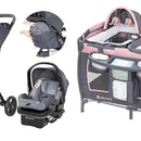 Sistema De Viaje Passport Cargo De Bambú Gris Con Moisés