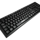 Combo Teclado En Español + Mouse Optico De Cable Usb Seisa Mouse Negro Teclado Negro