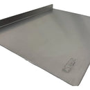 Tabla De Picar En Acero Inox Rectangular 50x30 Cm 2 Mm Lisa Plateado