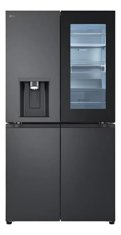 Nevecón Lg Side By Side Instaview Thinq 638 Lt Plata Negro