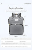 Mochila 3 En 1 Pañalera Cuna Y Mudador Portátil Para Bebés