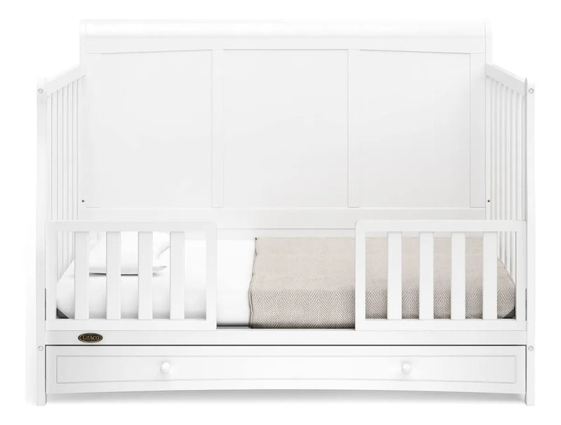 Graco Asheville - Cuna Convertible 4 En 1 Con Cajón Blanc. Color Blanco