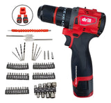 Taladro Drill Ta21rk Inalámbrico 2 Baterías 13mm -brushless Rojo 50hz/60hz
