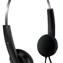 Auriculares Con Micrófono Genius Hs-220u Usb Color Negro