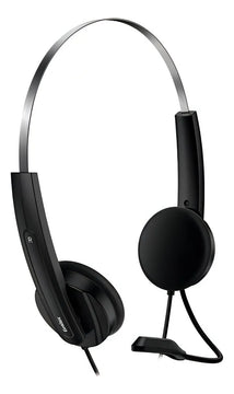 Auriculares Con Micrófono Genius Hs-220u Usb Color Negro