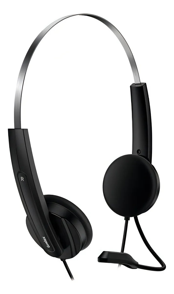 Auriculares Con Micrófono Genius Hs-220u Usb Color Negro