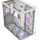 Caja Gabinete Gamer Iceberg Crystal Cube Xl 7x Fans Argb Color Blanco